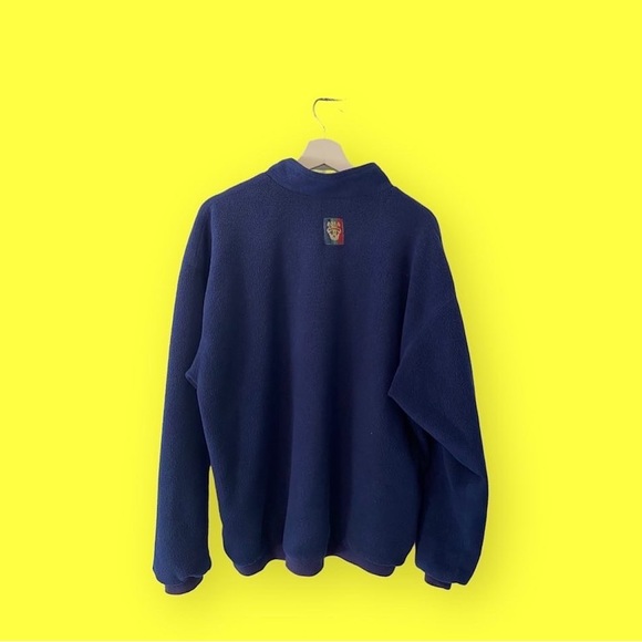 Blue Vintage Fleece Mock Neck Sweater - Picture 2 of 2